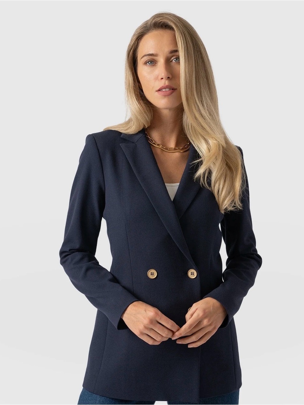 Saint + Sofia Cambridge Blazer - Navy
